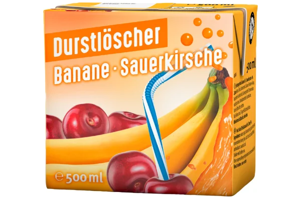 Durstlöscher Banane - Sauerkirsche 500ml