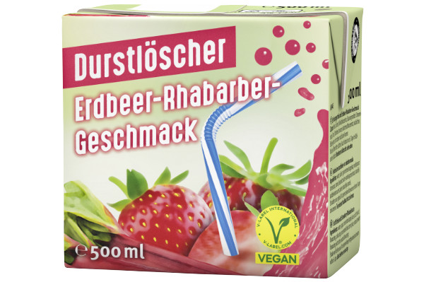 Durstlöscher Erdbeer-Rhabarber 500ml