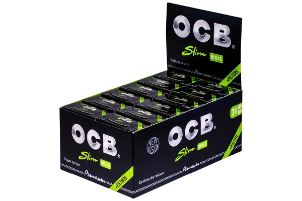 OCB Premium Rolls Slim + Tips 24 (4m)