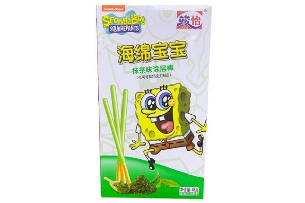 Spongebob Coated Stick (China) Matcha 48g