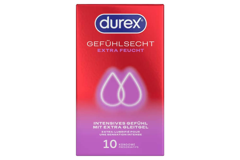 Durex Gefühlsecht Extra Feucht 10er Box