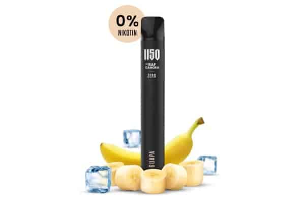 1150 Vape by Raf Camora - Einweg E-Shisha E-Zigarette Vape ohne Nikotin - GUAPA - Banana Ice