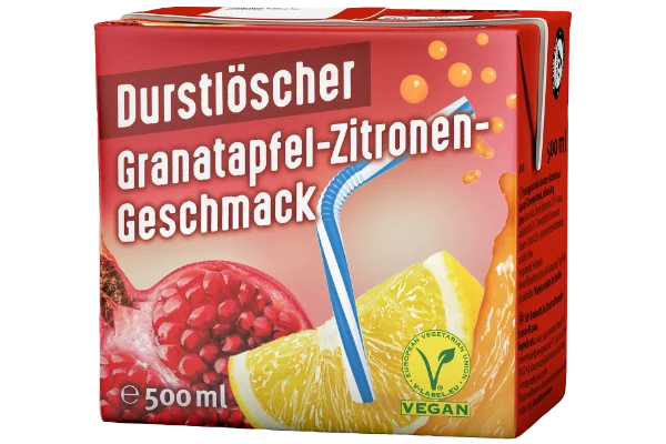 Durstlöscher Granatapfel - Zitrone 500ml