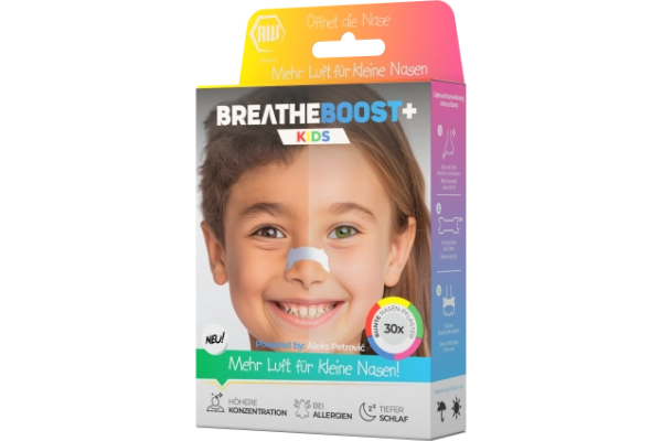 breatheboost+ KIDS Nasenpflaster -bunte Nasenpflaster- (30er Box)