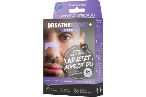 breatheboost+ SLEEP Nasenpflaster mit Lavendel/Melatonin (30er Box)