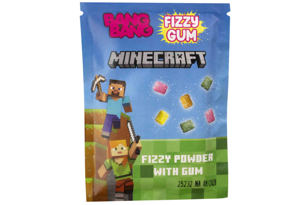 Minecraft Bang Bang Fizzy Gum 22,5g