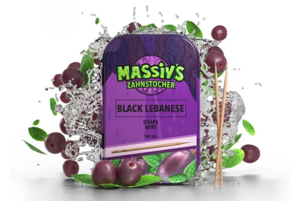 Massiv's Wunderzahnstocher - Black Lebanese 100 Stück-Dose