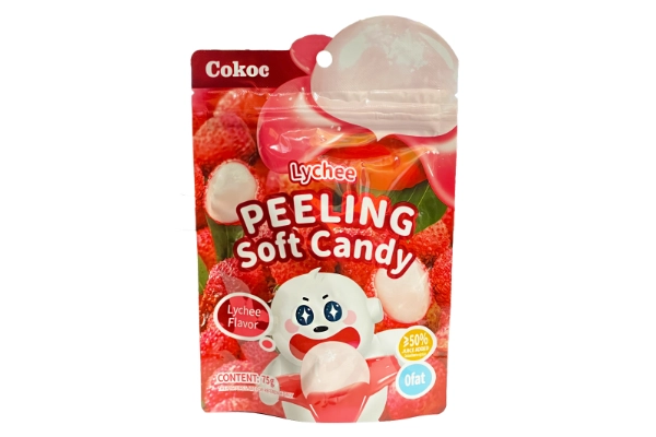 Cokoc Peeling Soft Candy Lychee 75g