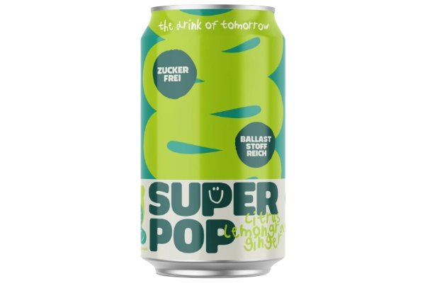 Super Pop - Citrus Lemongras Ginger 330ml Dose