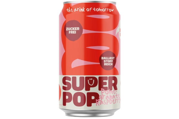 Super Pop - Pomegranate Raspberry 330ml Dose